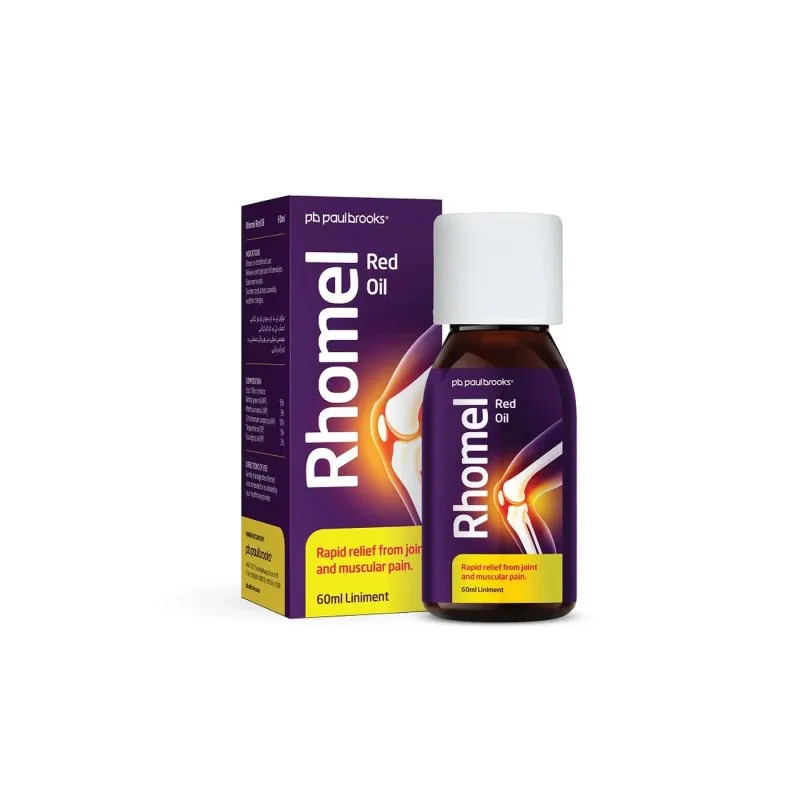 Rhomel Red Oil by Paul Brooks, product pack on a white background