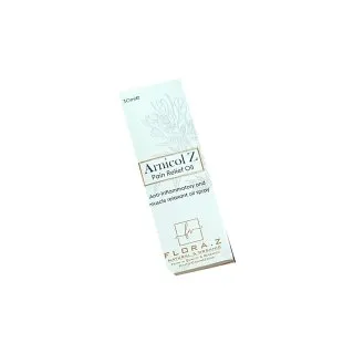 Arnicol Z Oil Spray product packaging on a white background