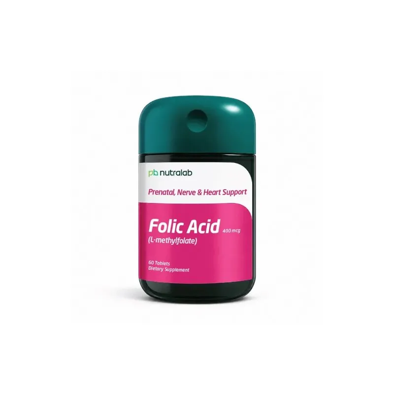 Folic Acid Tablets by Paul Brooks, product pack on a white background