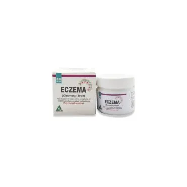 BM Eczema Ointment topical preparation by BM Homoeopathic Pharmaceuticals on a pure white background