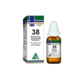 BM 38 Drops homeopathic drops on a pure white background