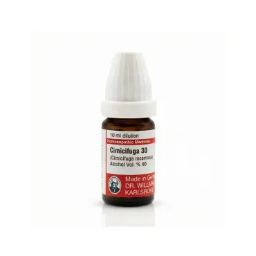 Cimicifuga Racemosa 10ml homeopathic dilutions and mother tincture bottle or pack on white background