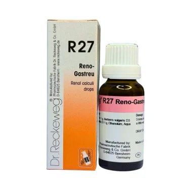 R27 Kidney Stone Drops by Dr. Reckeweg, 22ml pack