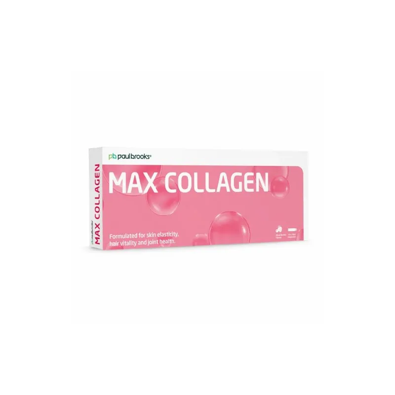 Max Collagen by Paul Brooks, product pack on a white background