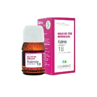 L-18 Kalmia Complex 30 ml Drops by Lehning Laboratories, product package on white background