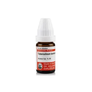 Tuberculinum Bovinum 10ml liquid homeopathic dilution bottle or pack on white background