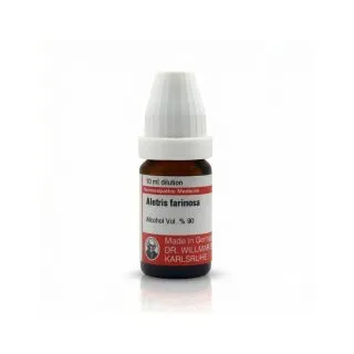 Aletris Farinosa 10ml homeopathic dilutions and mother tincture bottle or pack on white background