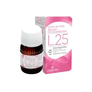 L-25 30 ml Drops by Lehning Laboratories, product package on white background