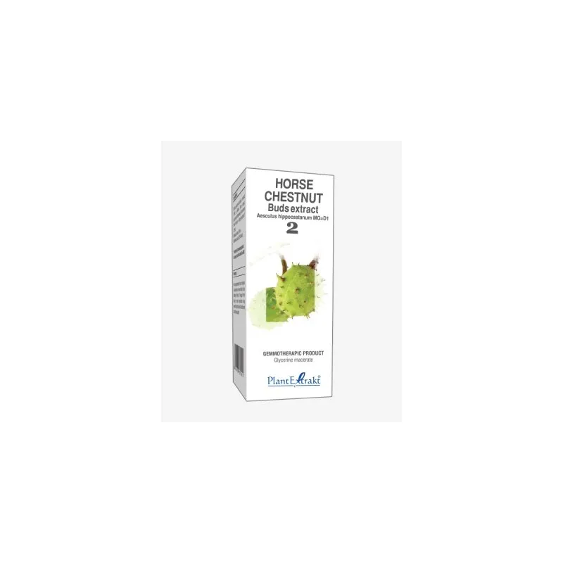 Horse Chestnut Buds Extract product packaging on a white background