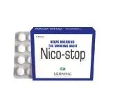 Nico-Stop 60 tablets Tablets by Lehning Laboratories, product package on white background