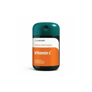 Vitamin C Tablets by Paul Brooks, product pack on a white background