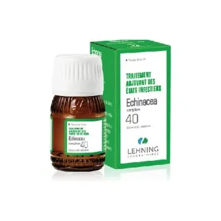 L-40 Echinacea Complex 30 ml Drops by Lehning Laboratories, product package on white background