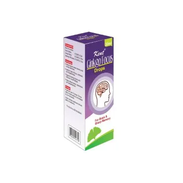 Ginkgo Focus Drops product packaging