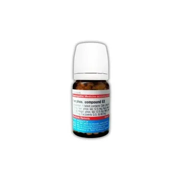 Five Phos Compound Tablets 20g 20g homeopathic tablets bottle or pack on white background