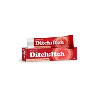 Ditch:Itch Cream by Paul Brooks, product pack on a white background