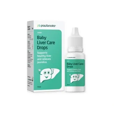 Baby Liver Care Drops by Paul Brooks, product pack on a white background