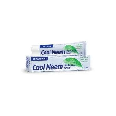 Cool Neem Prickly Heat Cream by Paul Brooks, product pack on a white background