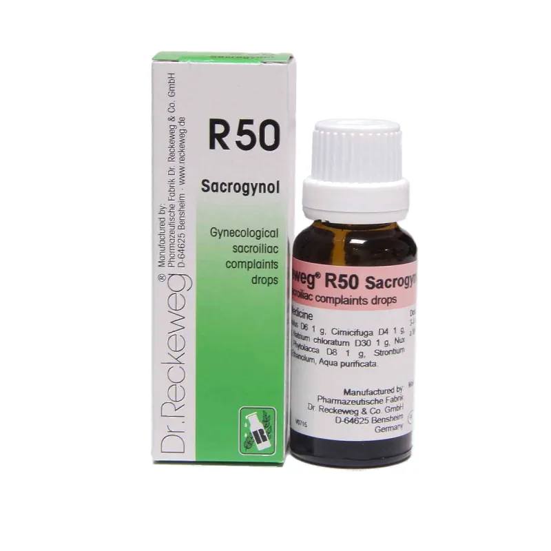 R50 Gynecological Sacroiliac Complaints by Dr. Reckeweg, 22ml pack