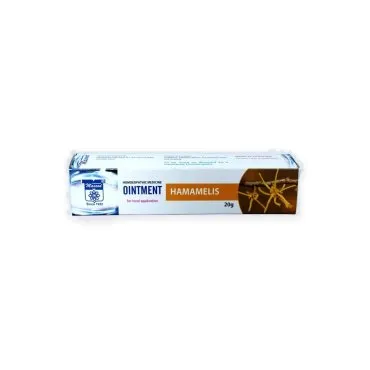 Hamamelis Ointment 20 g by Dr. Masood, original packaging on a white background