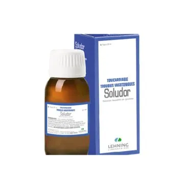 Soludor 90 ml Drops by Lehning Laboratories, product package on white background