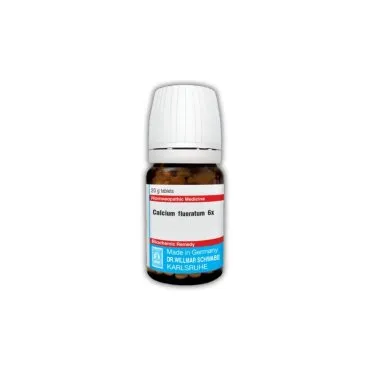 Calcium Fluoratum Tablets 20g 20g homeopathic tablets bottle or pack on white background
