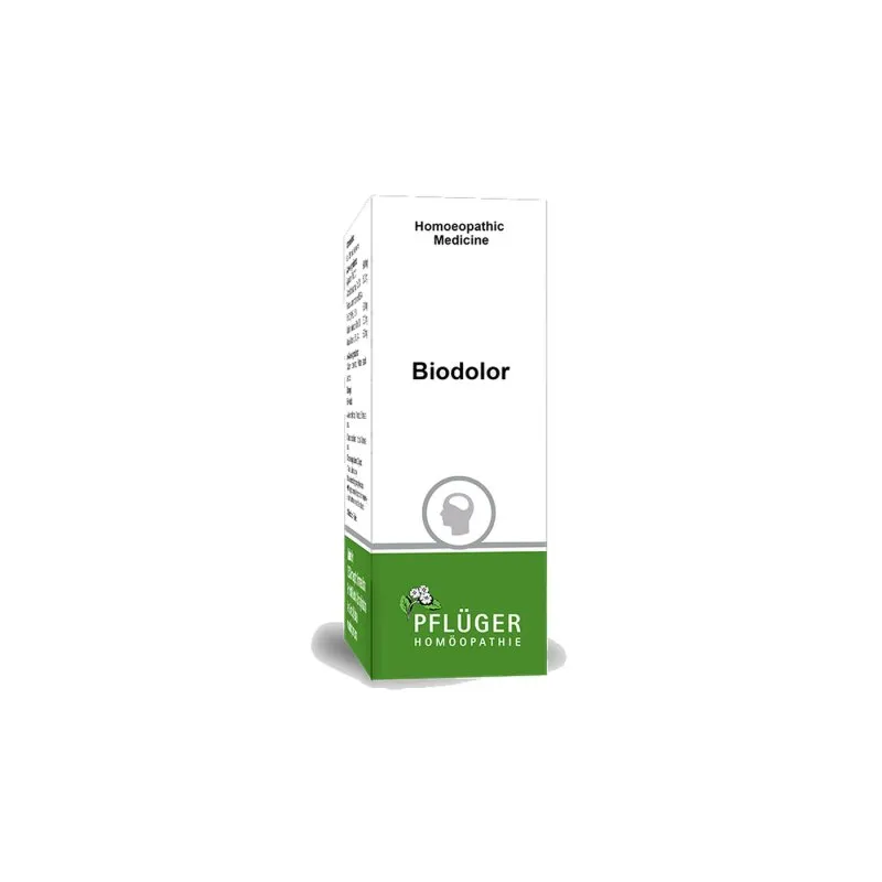 BioDolor by Pflüger, product carton centered on a white background