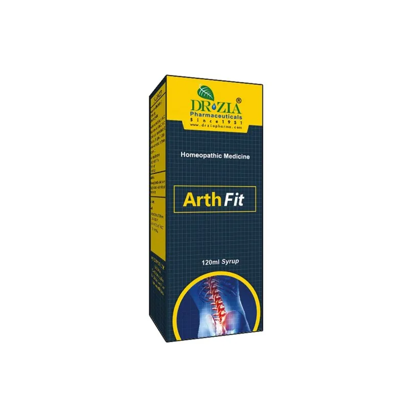 Arthfit by Dr Zia Pharma, product pack centered on a white background