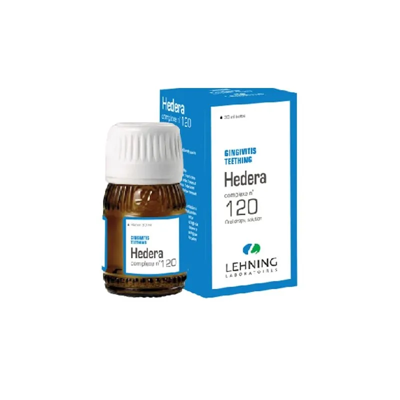L-120 Hedera Complex 30 ml Drops by Lehning Laboratories, product package on white background