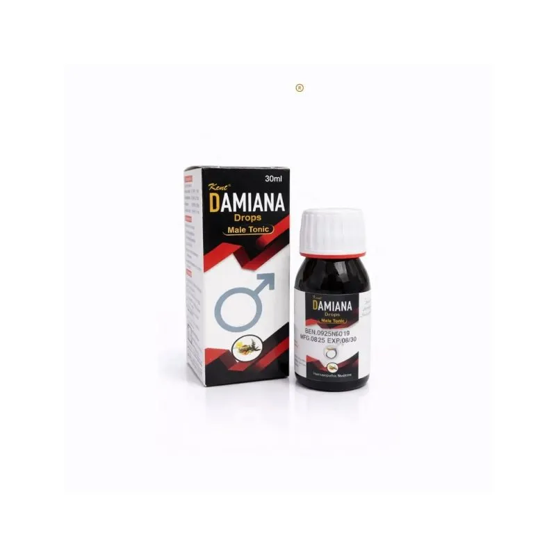 Kent Damiana Male Drops product packaging