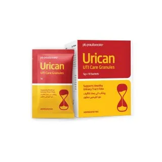 Urican Sachets by Paul Brooks, product pack on a white background
