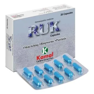 RUK (CAPSULES), Kamal Laboratories product pack on a white background