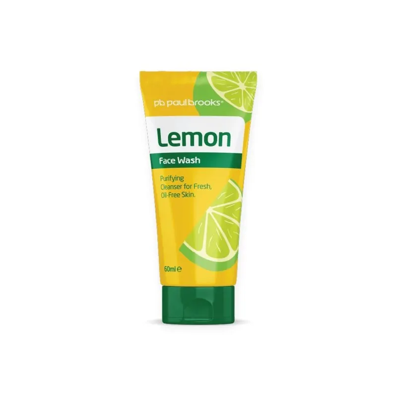 Lemon Face Wash by Paul Brooks, product pack on a white background