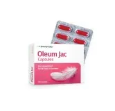 Oleum Jac Capsules by Paul Brooks, product pack on a white background