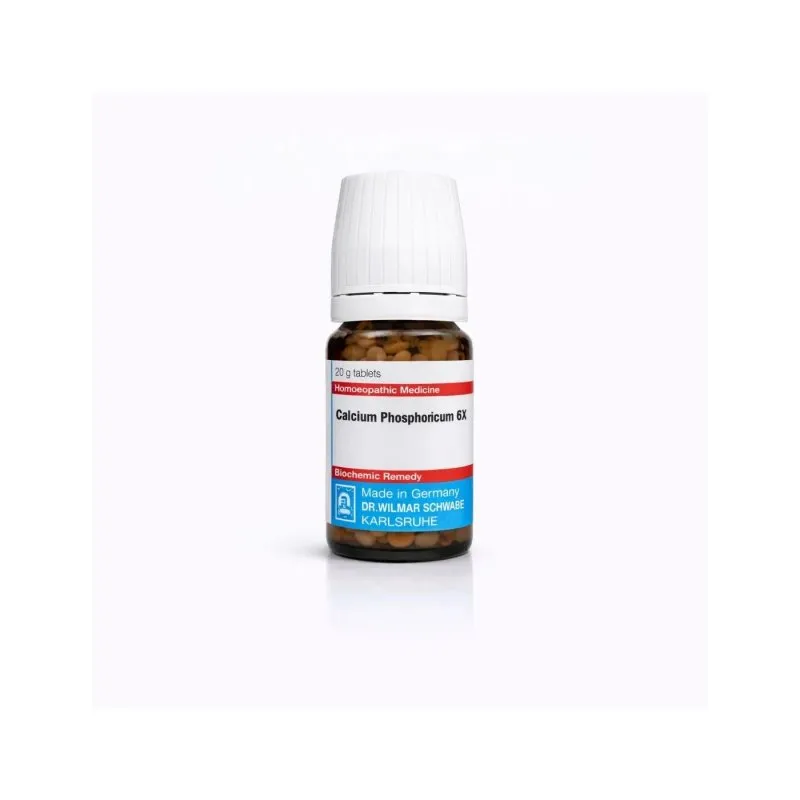 Calcium Phosphoricum Tablets 20g 20g homeopathic tablets bottle or pack on white background