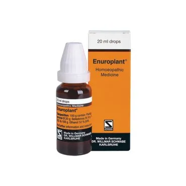 Enuroplant Drops 20ml by Dr. Willmar Schwabe, product packaging on a white background