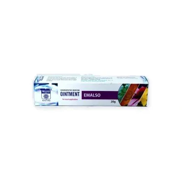 Emalso Ointment 20 g by Dr. Masood, original packaging on a white background