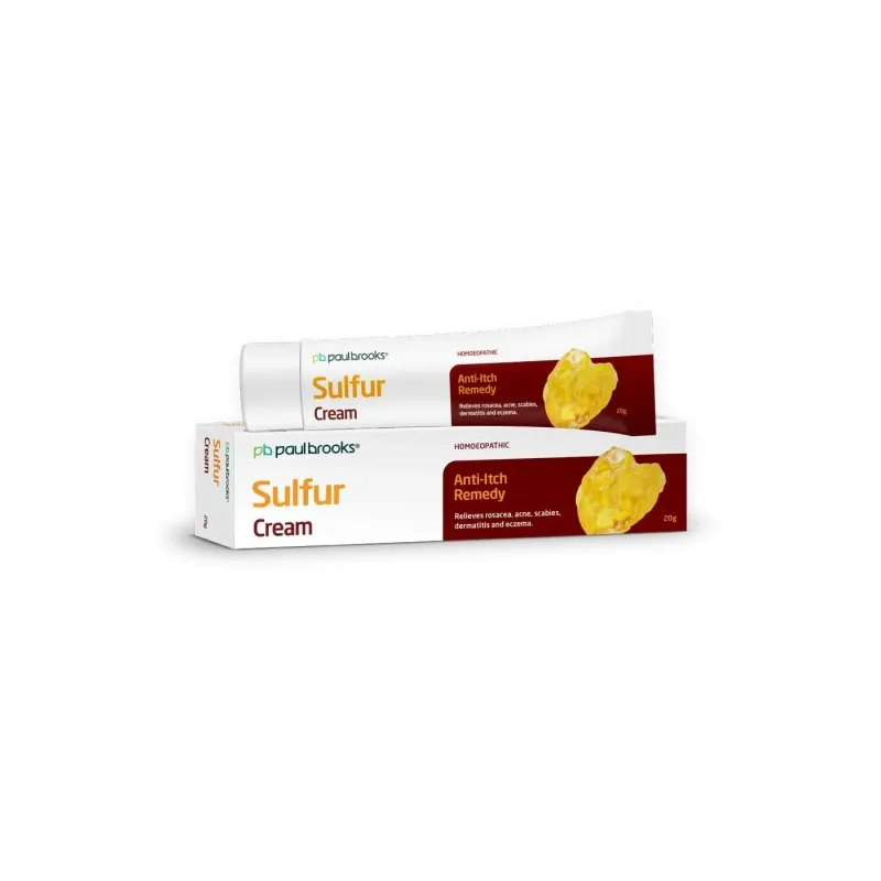 Sulfur Cream by Paul Brooks, product pack on a white background