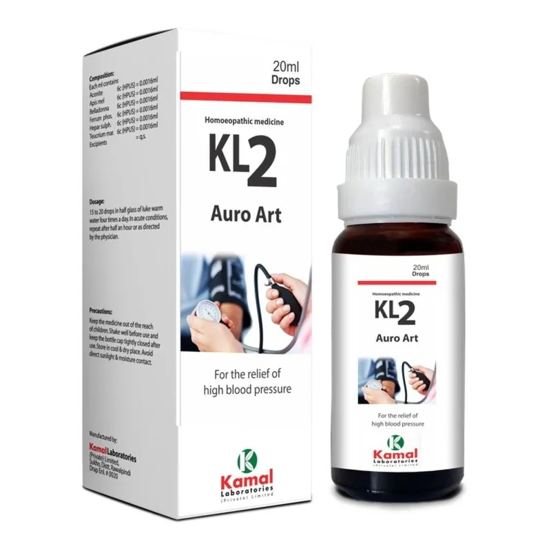 KL 2 (AUROART) 20 ml, Kamal Laboratories product pack on a white background