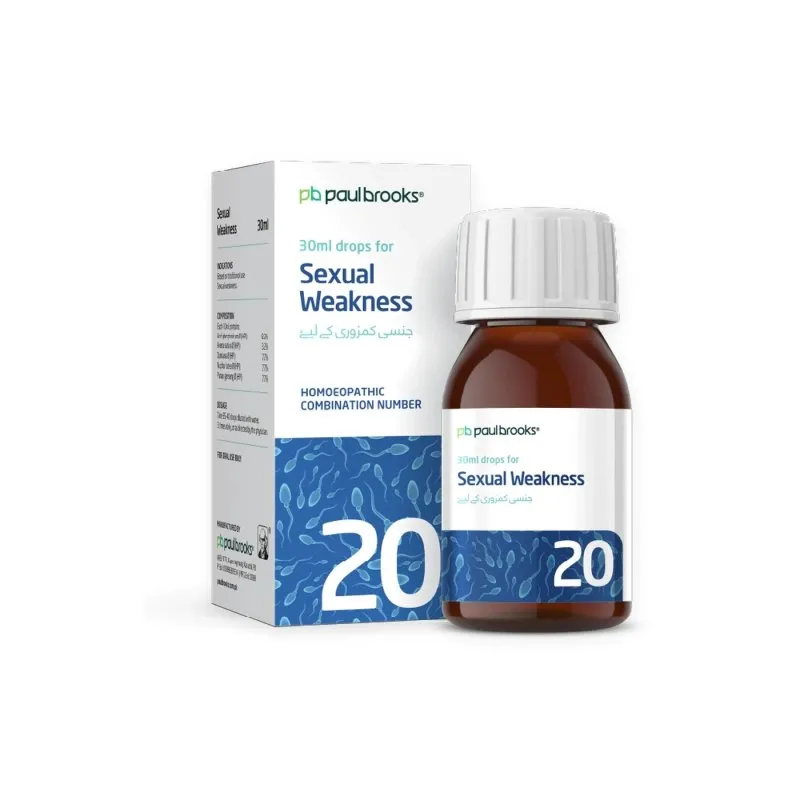 Sexual Weakness by Paul Brooks, product pack on a white background