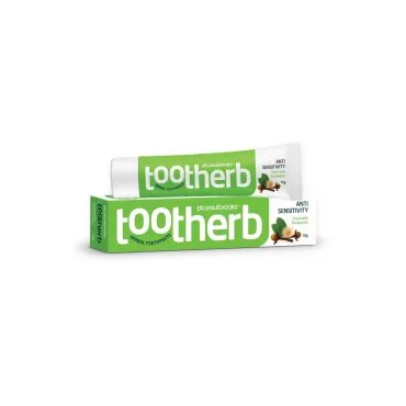 Tootherb Anti Sensitivity Toothpaste by Paul Brooks, product pack on a white background