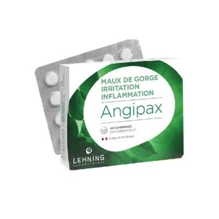 Angipax 40 tablets Tablets by Lehning Laboratories, product package on white background