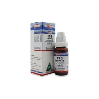 BM 175 Drops homeopathic drops by BM Homoeopathic Pharmaceuticals on a pure white background
