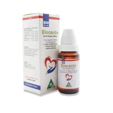 BM Diocarde Drops homeopathic drops by BM Homoeopathic Pharmaceuticals on a pure white background