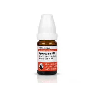 Lycopodium Clavatum 10ml homeopathic dilutions and mother tincture bottle or pack on white background
