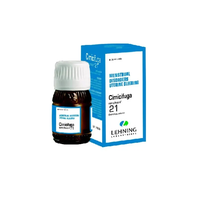 L-21 Cimicfuga Complex 30 ml Drops by Lehning Laboratories, product package on white background