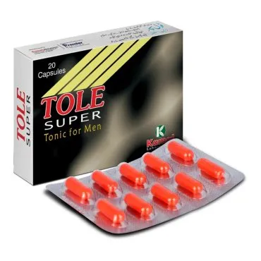 TOLE SUPER (CAPSULES) 20 capsules, Kamal Laboratories product pack on a white background
