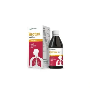 Brotux Honey Cough Syrup by Paul Brooks, product pack on a white background