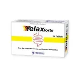 Yelax Forte Tablets by Dr. Masood, original product packaging on a white background