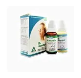 BM B.Aquifol Drops and Lotion homeopathic product in multiple formats on a pure white background