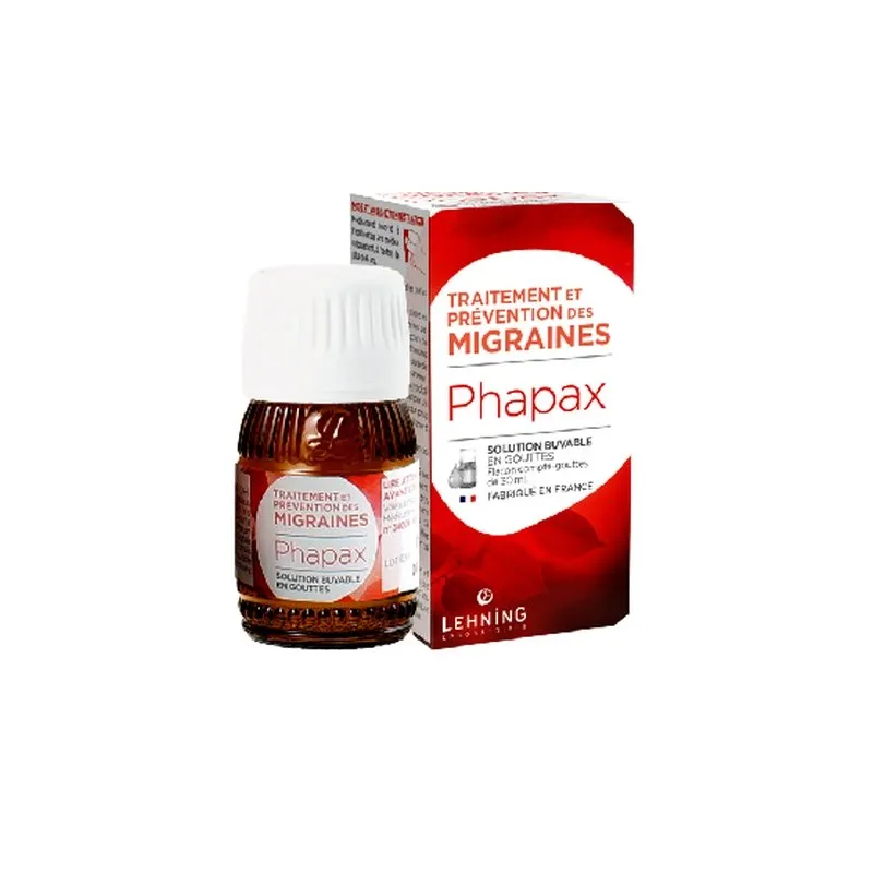 Phapax 30 ml Drops by Lehning Laboratories, product package on white background